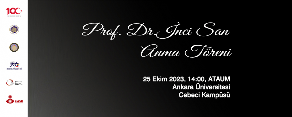 Prof. Dr. İnci San Anma Töreni